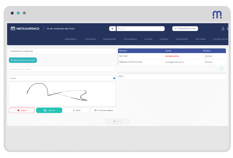 firma expediente metajuridico