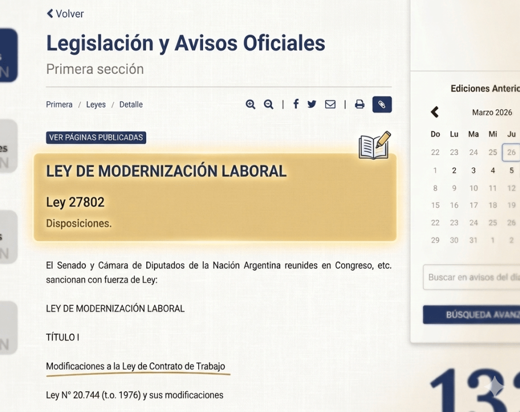 promulgacion ley de modernizacion laboral